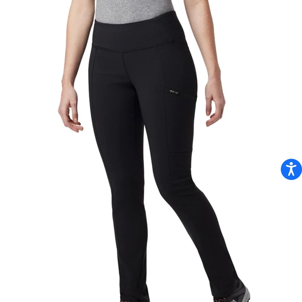 Back Beauty HighRise Warm Winter Pants, Black